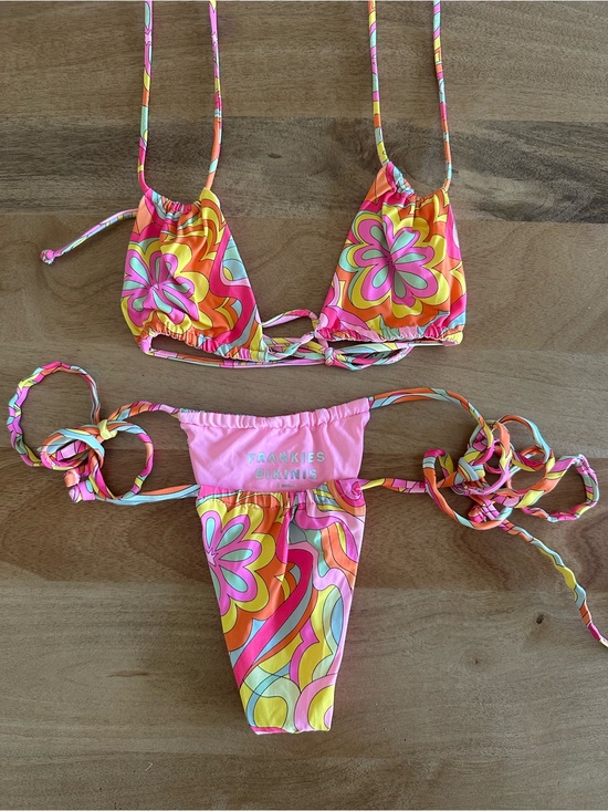 Frankie's Bikinis Other - Frankie's Bikinis Pink multicolor String Bikini